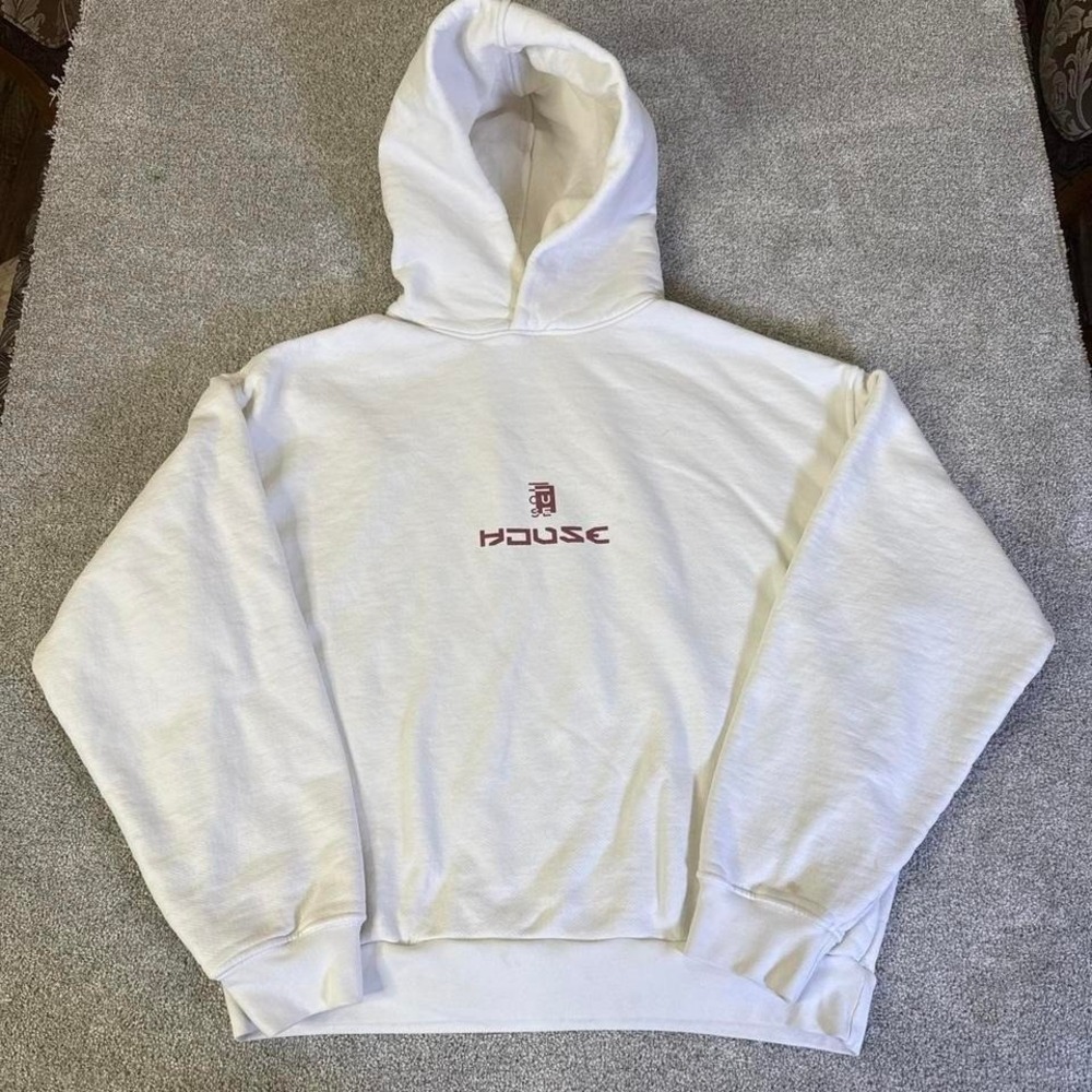 House ID Heavyweight Hoodie White Men's Large Pullover